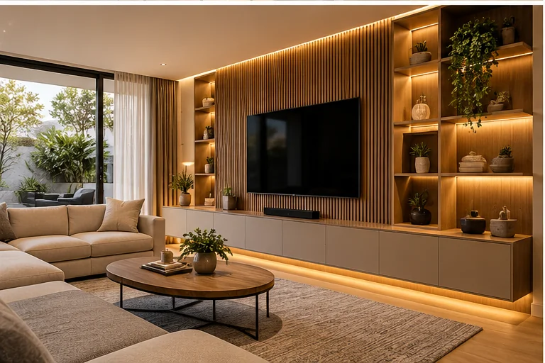 Idea conceptual de muebles a medida con diseño contemporáneo